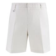 Linned Bermuda Shorts med Baglommer