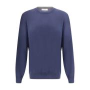 Navy Blue Crew Neck Sweater