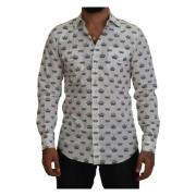 Krone Print Slim Fit Skjorte