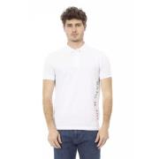 Elegant Hvid Bomulds Polo Shirt