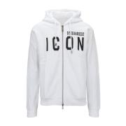 Herre Zip Hoodie med Brand Print