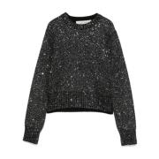 Sequin-broderet sweater