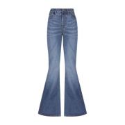 Blå Flare Jeans