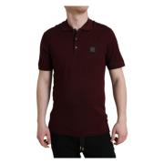 Elegant kastanjebrun Polo Tee