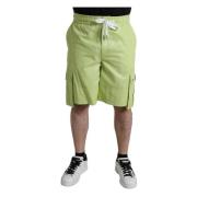 Stilfulde Bermuda Cargo Shorts i Grøn