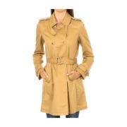 Trench Coat Jakke med Revers Krave