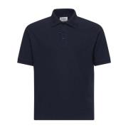 Blå polo shirt med Cassandre-broderi