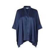 Silke Oversize Bluse med V-hals