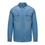 Bomuld Chambray Skjorte