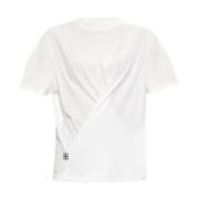 Hvid Metallic Logo Wrap T-shirt