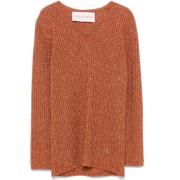 Lurex V-Neck Sweater