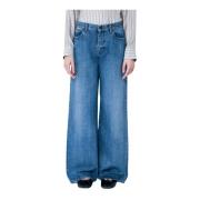 Bredbenet Fem-lomme Jeans