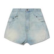 Vintage-Effekt Denim Shorts