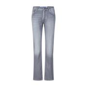 Logo Knap Slim-Fit Jeans