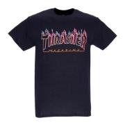 Neon Flame Herre T-shirt Sort