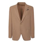 Beige Blazer Klassisk Stil