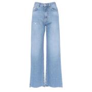 Wide Leg Denim Soft Jeans