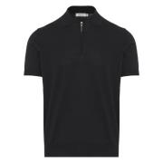 Zip Polo Shirt i bomuld