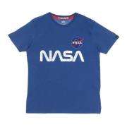 Reflekterende NASA Logo Blå T-shirt