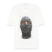 Hvid Logo Print T-shirt Authentic Mask