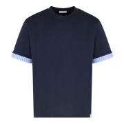 Ribbet crew-neck T-shirt, Oversize pasform