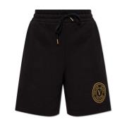 Shorts med broderet logo