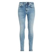 Blå Slim Fit Stræk Jeans