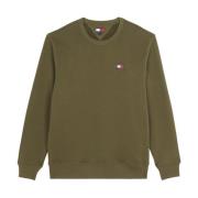 Grøn Logo Bomulds Sweatshirt