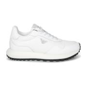 Læder Nylon Runner Sneakers