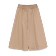 Beige Circle Skirt