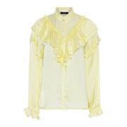 Romantisk Ruffle Skjorte Tender Yellow