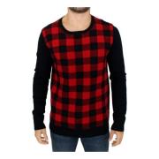 Camo Plaid Uld Sweater