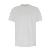 Hvid Logo T-shirt Bomuld Mand