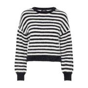 Strik Langærmet Pullover Sweater