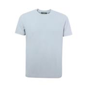 Lyseblå Crew-neck T-shirt Slim Fit