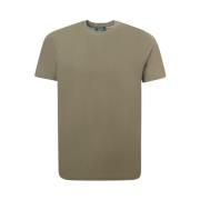 Grøn Slim Fit Bomuld T-shirt