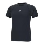 Sort Lycra T-shirt med Logo