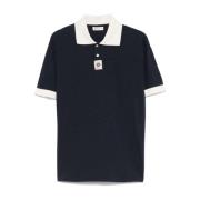 Navy Blue Polo Shirt Kort Ærme