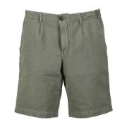 Linned Bomuld Bermuda Shorts