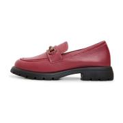 Læder Platform Loafers - Bordeaux