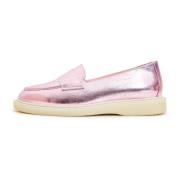 Flade sål loafers - Metallic Pink