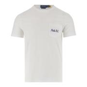 Bomuld T-shirt med Logo Print