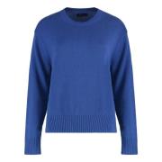 Ribbet Bomuld Crew-Neck Sweater