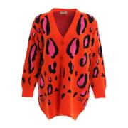 Oversized Cardigan - Orange