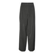 Pinstripe Wide Leg Trousers