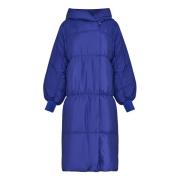 Oversized Puffer Coat - Violet