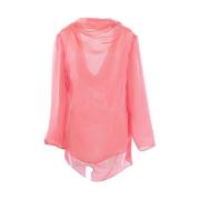 Silke Chiffon Pink Bluse