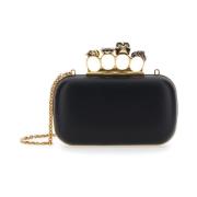 Sort Skull Clutch Taske