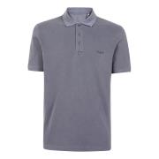 Stretch Bomuld Polo Shirt Grå