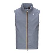 Grå Stretch Nylon Jersey Gilet Frakke